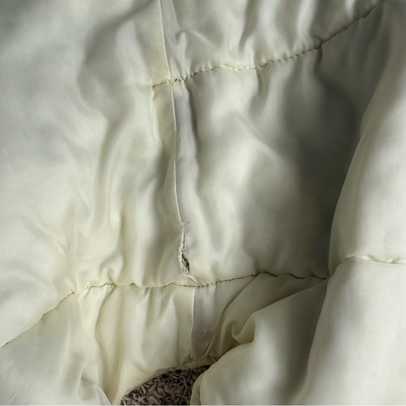 Vintage AVENTURA Grunge Brown Tan Cream Puffy Vest Earth Tones XL - Picture 9 of 13